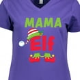 thumbnail image 4 of Inktastic Christmas Mama Elf Women's V-Neck T-Shirt, 4 of 5