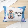 thumbnail image 3 of Happy Father's Day Best Soft Coated Wheaten Terrier Cool Dad Ever Pillow Cushion Double Sided Wheatie Dog Lover Throw Pillow - 12007, 3 of 4