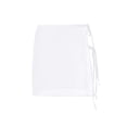 thumbnail image 5 of LMLYSoH See Through Lace Up Sheer Skirts Swimsuit Cover-Ups Solid Color Women Beach Skirts Summer Female High Waist Mini Cover Ups, 5 of 9