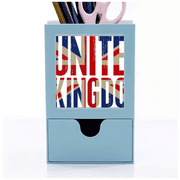 Britain UK Flag Big Ben Union Jack Desk Supplies Organizer Pen Holder Card