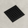 thumbnail image 2 of VIGO Elan Square Shower Drain in Matte Black, 2 of 9