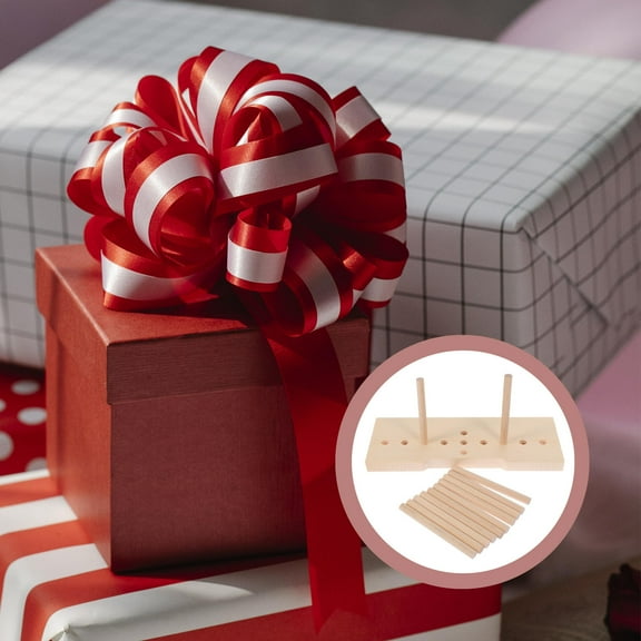 FRCOLOR 1 Set Wooden Bow Maker Wooden Wreath Making Tool Party DIY Tools