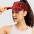 thumbnail image 2 of SURJDE Bling Strass Sport Pare-Soleil Chapeaux Réglables Pare-Soleil d'Été pour Femmes Filles, 2 of 6
