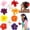 Multicolor 1, variant on KALAKALA 10 Pcs Hawaiian Flower Hair Clips for Women, Plumeria Hibiscus Hair Clips, Artificial Flower Clips 3.5 Inch Hair Accessories for Vacation Party Beach Seaside