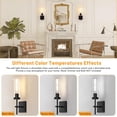 thumbnail image 5 of Black Iron Armed Sconce Set of 2 Mornden Wall Sconce Set of 2 Hallway Light, 5 of 7