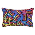 thumbnail image 1 of Saiise Vintage Audio Cassettes Print Rectangle Pillow Covers Two-Sided Design 20"x30", 1 of 6