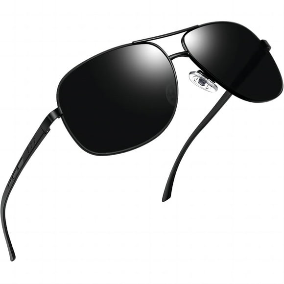 Gafas de sol Joopin rectangulares polarizadas Al-Mg con montura metálica para hombre