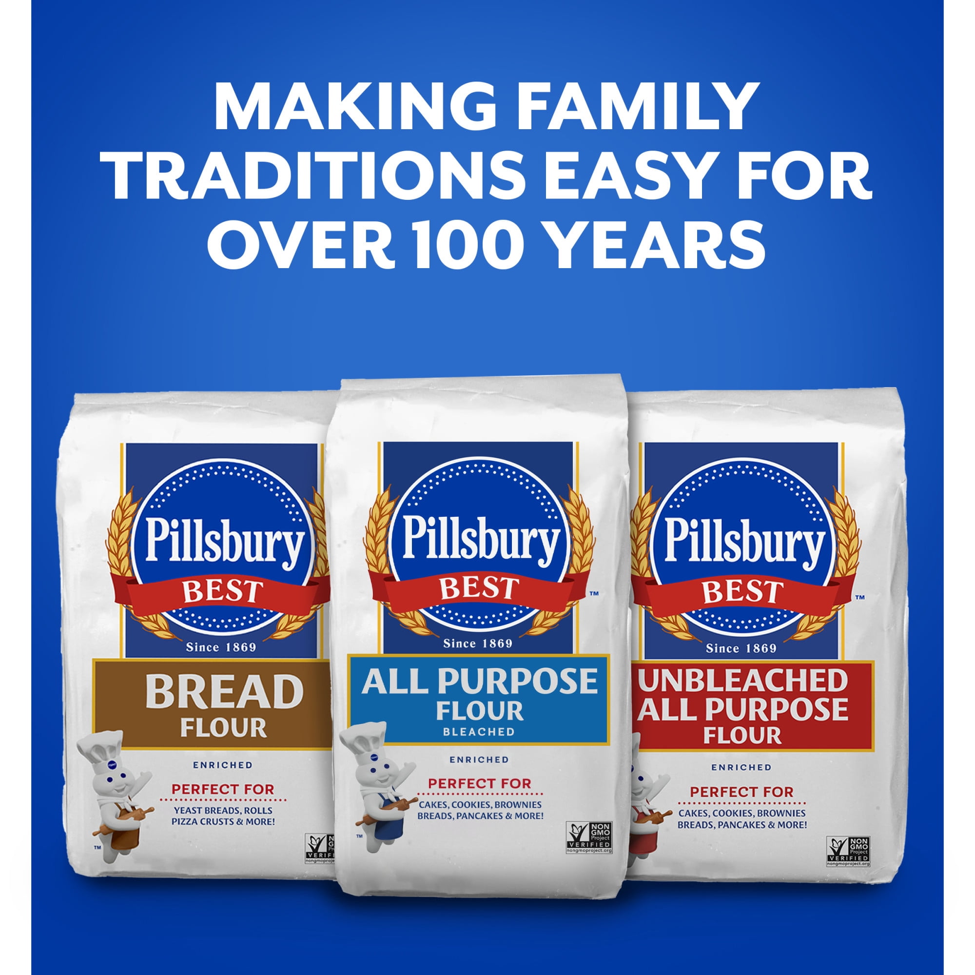 Pillsbury Best Bleached All Purpose Flour, 5 lb Bag