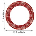 thumbnail image 2 of CUITING Christmas Decorations Clearance!  20pcs Snowflakes Red Christmas New Year Theme Party Tableware Set Disposable Decorative Tableware Paper Set Christmas Ornament, 2 of 5