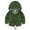 Army Green, variant on Spazoro Kids Girls Outwear Jackets, Warm Cute Hooded Winter Cotton Coats for Girls Army Green Size 7-8T