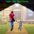 thumbnail image 4 of Hvmvliv Outdoor Solar Lights Solar Lights Motion Sensor Solar Powered Lights 3 Modes IP65 with Remote Control Wall Lighting Lights for Fence Yard Garden Patio Front Door 70LED-Black, 4 of 8