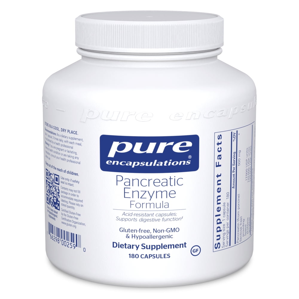 Pure Encapsulations Pancreatic Enzyme Formula Supplement To Support