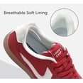 thumbnail image 4 of LUCKY STEP Womens Classic Retro Sneakers Non Slip Fashion Casual Shoes,Red, 4 of 10