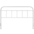 thumbnail image 4 of Mod Uptown Contemporary Metal Steel Headboard, Queen, White, 4 of 4
