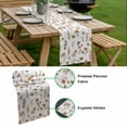 thumbnail image 5 of Brown Spring Floral Table Runner - 120 Inch Long, Kitchen Dining Table Runner Dresser Scarves, Flowers Leaves Elegant Pastoral Farmhouse Decor for Coffee Tables Wedding Party Banquet, 5 of 8
