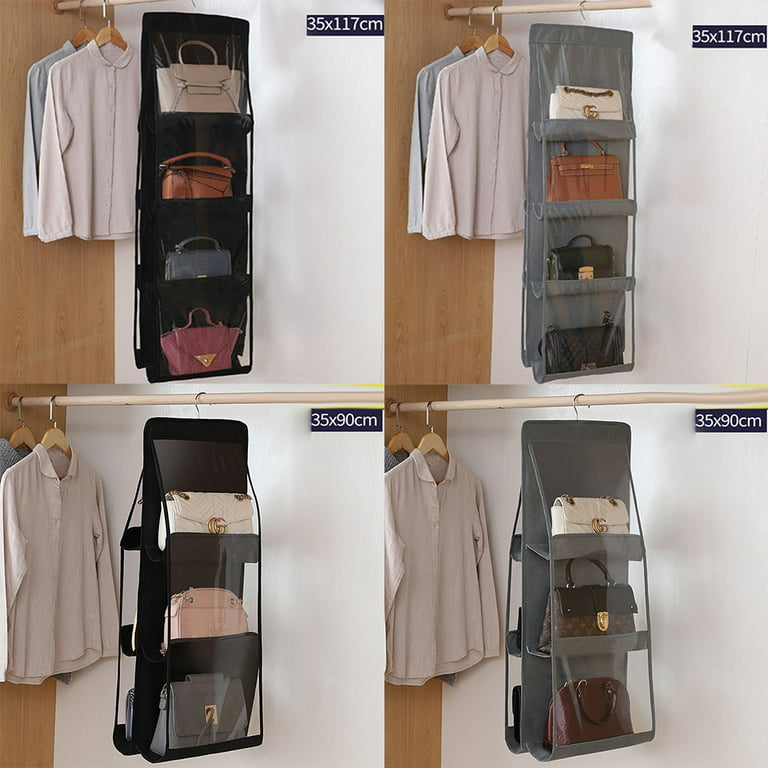 Hanging Handbag Organizer Wardrobe Closet Transparent Storage Bag