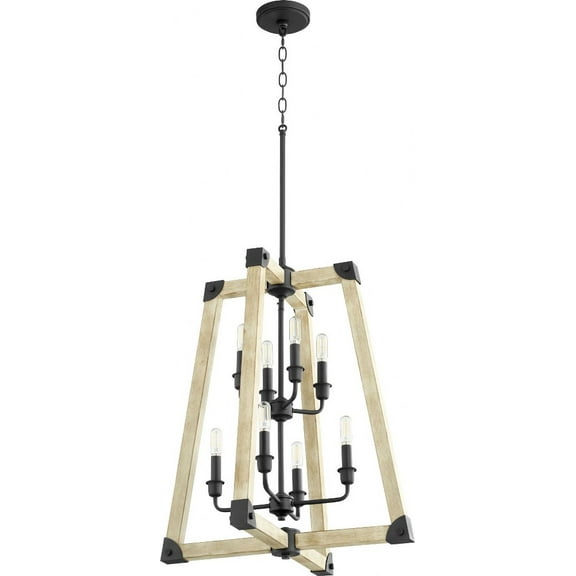 6789-8-69-Quorum Lighting-Alpine - 8 Light Entry Pendant in Soft Contemporary style - 22 inches wide by 28.5 inches high -Traditional Installation
