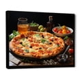 thumbnail image 2 of Designart "An All Dressed Vibrant Pizza I" Food & Beverage Floater Framed Wall Decor, 2 of 7