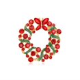 thumbnail image 1 of Broche de corona CHAO broche navideño con incrustaciones de aceite y gotas de diamantes, 1 of 5