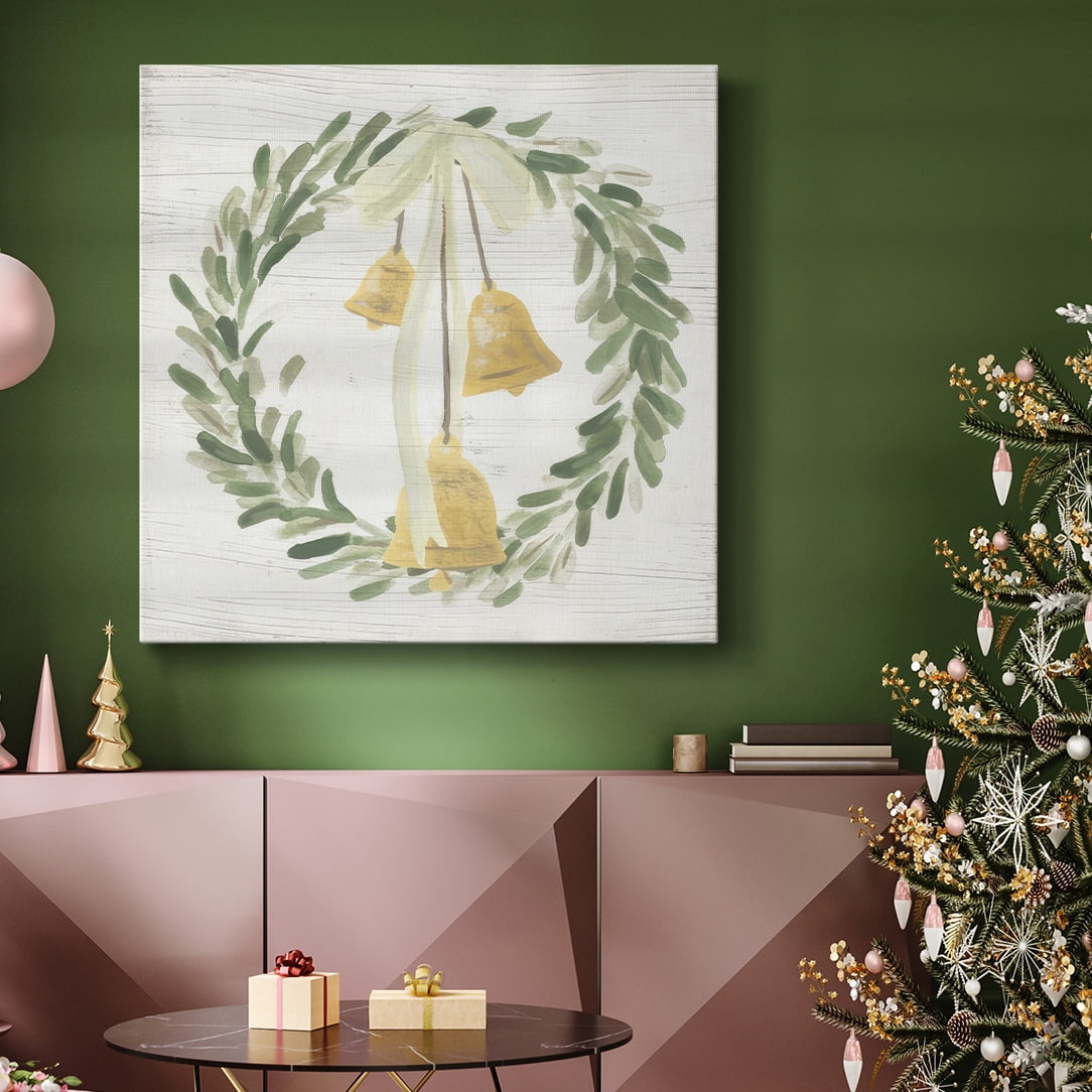 Weathered Aspen Wreath I- Gallery Wrapped Canvas