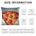 thumbnail image 5 of SHANXI Throw Pillow Cover Case Funny Design Pizza in The Sky i Will Always 24x24in, 5 of 5