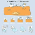 thumbnail image 6 of Yibo Cute Frog and Mushrooms Blanket Flannel Soft and Comfortable Anti-static Bed Sofa Blanket, 6 of 8