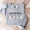 thumbnail image 3 of Boo Boo Crew Halloween Sweatshirt – Funny Ghost Nurse Pullover for Women & Men, Spooky Medical Crewneck, Cute Fall Gift for Nurses & Healthcare Workers, 3 of 6