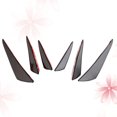 thumbnail image 4 of 6PCS Universal PP Surface Car Bumper Front Lip Splitter Wrap Angle Spoiler Pala (Negro), 4 of 7