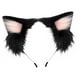 thumbnail image 1 of Diadema con orejas de gato para cosplay, divertida decoración, accesorios para el cabello, aro para el cabello con orejas negro rosa, 1 of 8