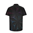 thumbnail image 4 of EQWLJWE Fishing Shirts for Men's Geometric Beach Shirts Casual Button Up Short Sleeves 3D Non Positioning Printed Shirt Party Outfit Fun Holiday Costumes for Outdoor Activities, 4 of 5