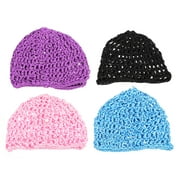 Hair Women Cap Net Crochet Hat Snood Sleeping Hats Hairnet Mesh Covers Cover Loss Knit Ornament Nets Bonnet Short Snoods