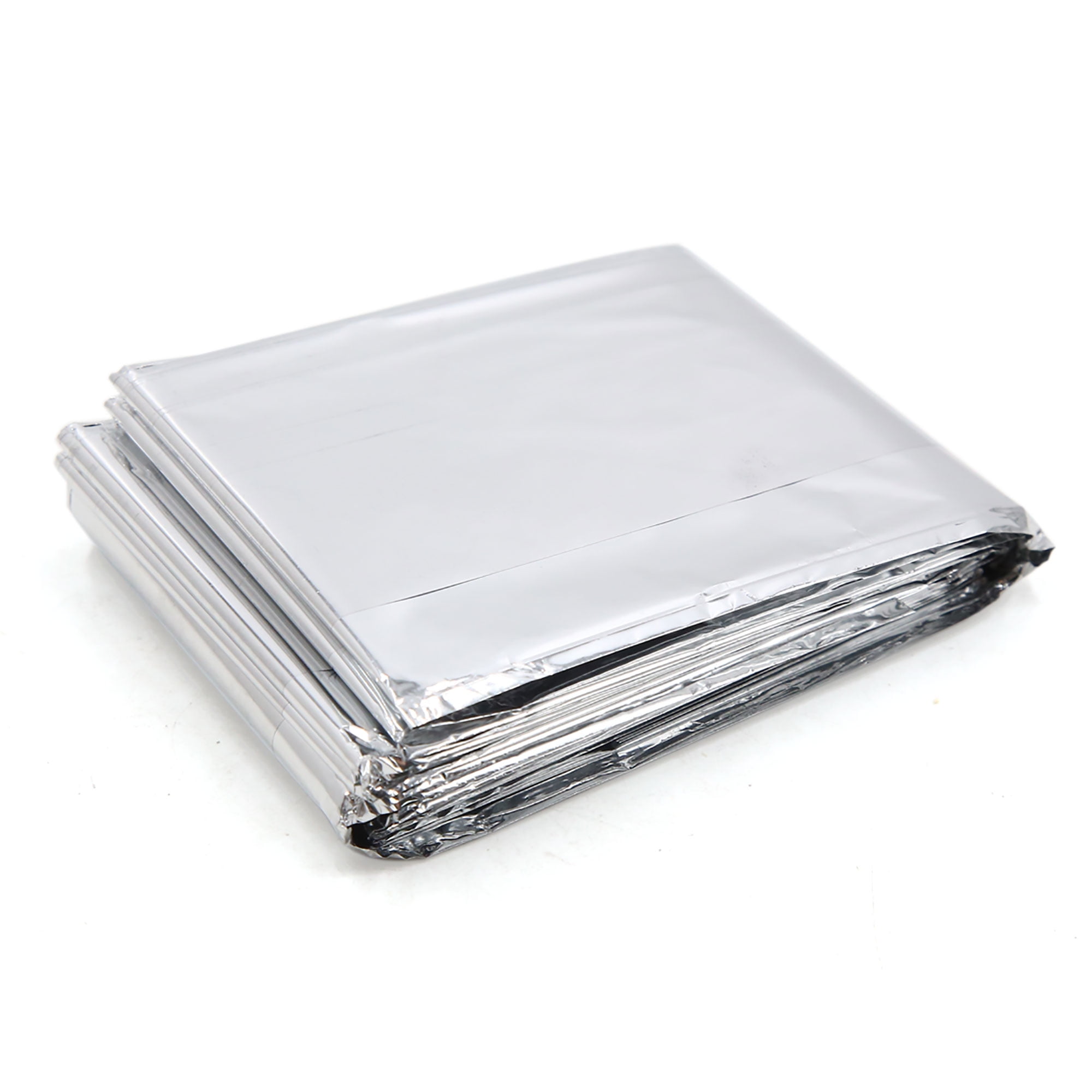 Unique Bargains Outdoor Camping Solar Warming Emergency Blanket Silver