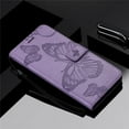 thumbnail image 6 of for Samsung Galaxy A30 Case, Galaxy A20 Case PU Leather Butterfly Embossing Flip Wallet Cover Fold Stand Smartphone Phone Case for Samsung Galaxy A30 / A20 Butterfly Purple KT, 6 of 6