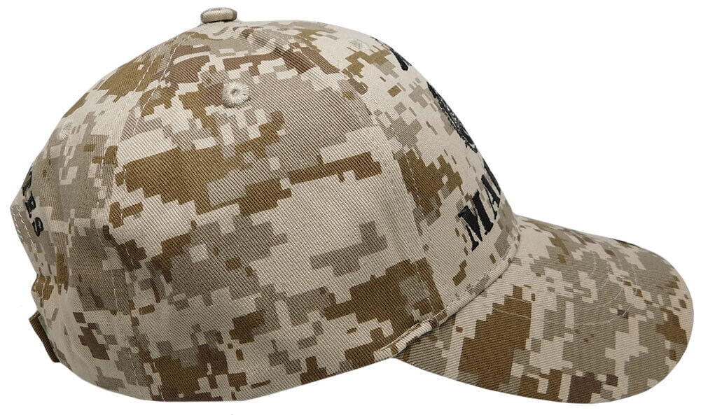 US MARINES MILITARY CAP UTILITY DESERT HAT CAMO SIZE 7 EAR FLAPS USA MADE  VGC 7X