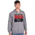 thumbnail image 4 of Don't Be Jealous of My Dad Bod Zip Hoodie Sweatshirt Men Brisco Brands S, 4 of 6