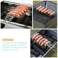 thumbnail image 2 of USHOBE Barbecue Cooking Mesh Wave Shaped Grill Racks Wood Easy to Clean 21.81X4.72X1.18In For Barbecue Tool, 2 of 8