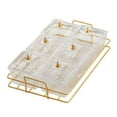 thumbnail image 2 of DOLITY Appetizer Serving Tray with Rack Seasoning Jar for Party Living Room Wedding Clear, 2 of 9