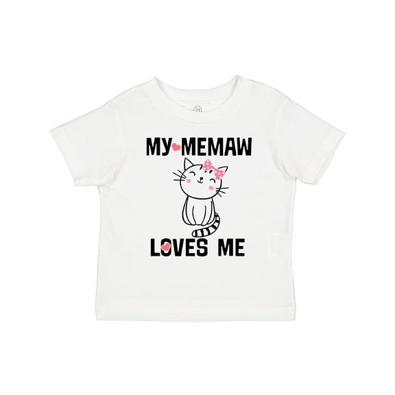 Inktastic My Memaw Loves Me Girls Girls Toddler T-Shirt