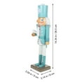 thumbnail image 3 of Christmas Party Nutcracker Decoration Delicate Wooden Nutcracker Statue Christmas Decoration, 3 of 5