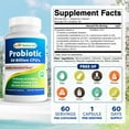 thumbnail image 2 of Best Naturals Probiotic 10 Strains & 30 Billion CFU Intestinal Flora 60 Vegetarian Capsules | Shelf Stable probiotic, 2 of 7