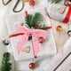 thumbnail image 5 of 12 adornos navideños con lazos de terciopelo con forma de varita mágica | Adornos para árboles y accesorios para envolver regalos | Lazos rojos y verdes con ribete dorado, 5 of 5