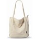 thumbnail image 1 of Bolso de pana con cremallera, impermeable, para mujer, con bolsillos y compartimentos, de gran capacidad, para el hombro., 1 of 5