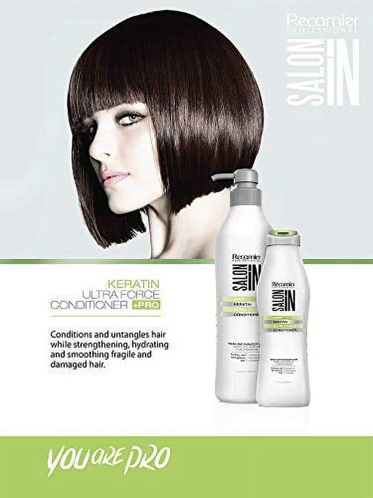 Salon iN Recamier Professional +Pro Keratin Ultra Force Hair Conditioner  33.8 Oz