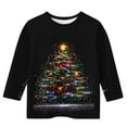 thumbnail image 2 of Mode Enfant Couleur Unie Haut/chemise à Manches Trois-Quarts Col Rond, 2 of 5