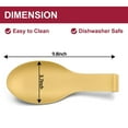thumbnail image 3 of GoXteam Stainless Steel Gold Spoon Rest for Kitchen Counter, Spoon Holder for Stove Top, Spatula Rest, Gold Cooking Utensil, Gold Kitchen Accessories (Gold 2PCS), 3 of 7