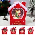 thumbnail image 7 of Comefolife Christmas Snow Globe, Lighted Christmas Lantern, Light up Snow Globe Christmas with Music, Santa Claus Scene Snow Globe Lantern Indoor Home Decor, 5.1" Christmas Glitter Snow Globes, 7 of 7