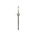thumbnail image 3 of Stainless Steel Polished Black Plated Cross Key Ring, 3 of 4
