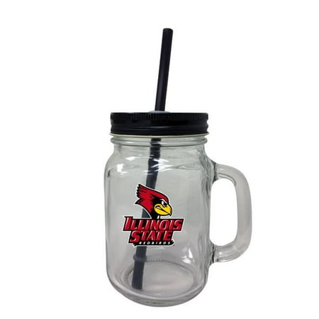 

R & R Imports TBM-C-ILS19 16 oz Illinois State Redbirds Mason Jar Tumbler