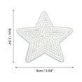 thumbnail image 2 of Uxcell Big 5 Star Sequins Iron-on Patches Sew Sequin Patch for Clothing Repair 90x90mm/3.54x3.54" Pack of 10(Silver), 2 of 6