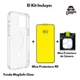 thumbnail image 3 of Set MR. GADGETS ⁠Funda ⁠Mica Pantalla iPhone 11 Pro Max ⁠Mica Camara ⁠Mica Vidrio Templado Protector Transparente Magsafe, 3 of 10